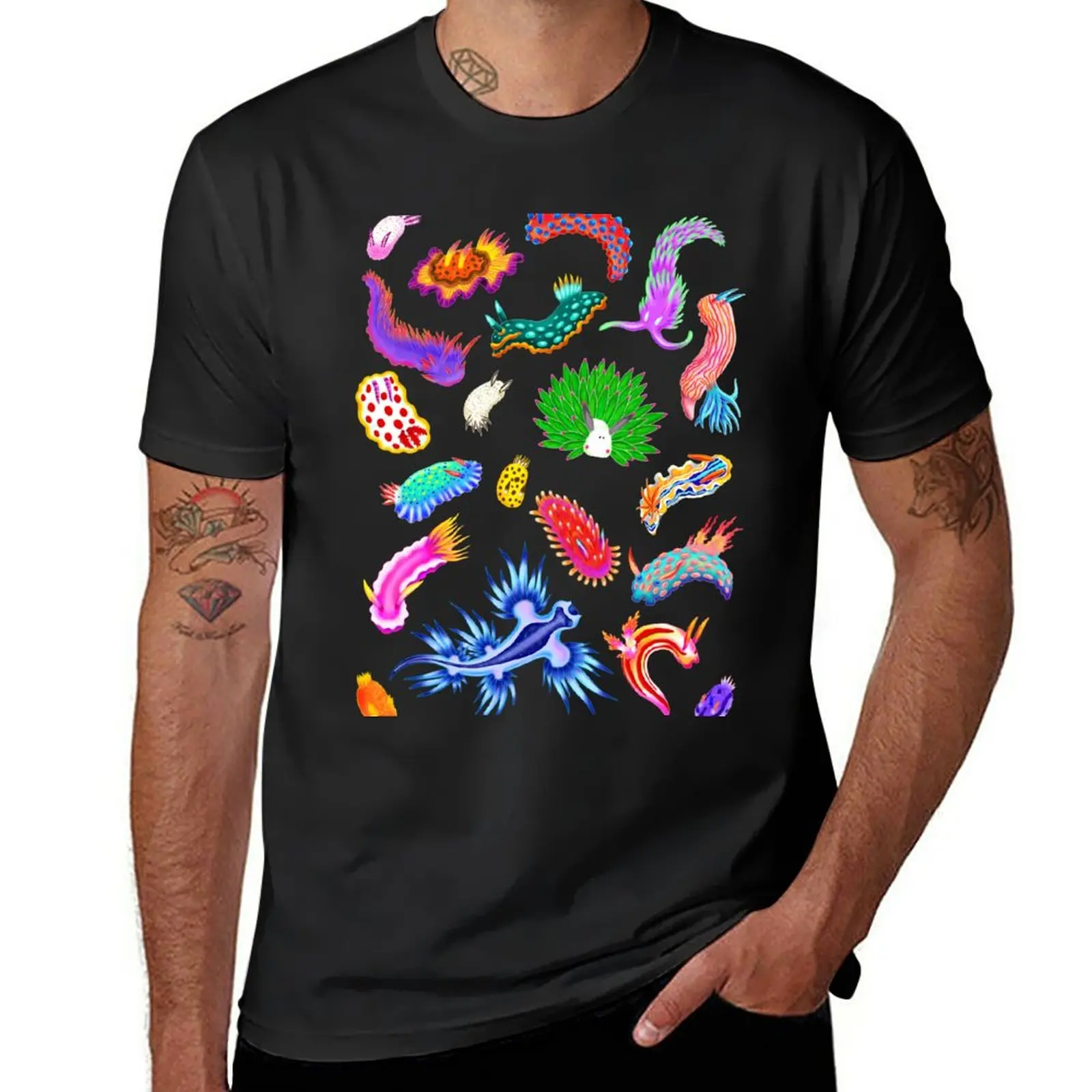 

New Rainbow Nudibranchs (Sea Slugs) Assortment T-Shirt hippie clothes vintage clothes korean fashion mens clothing