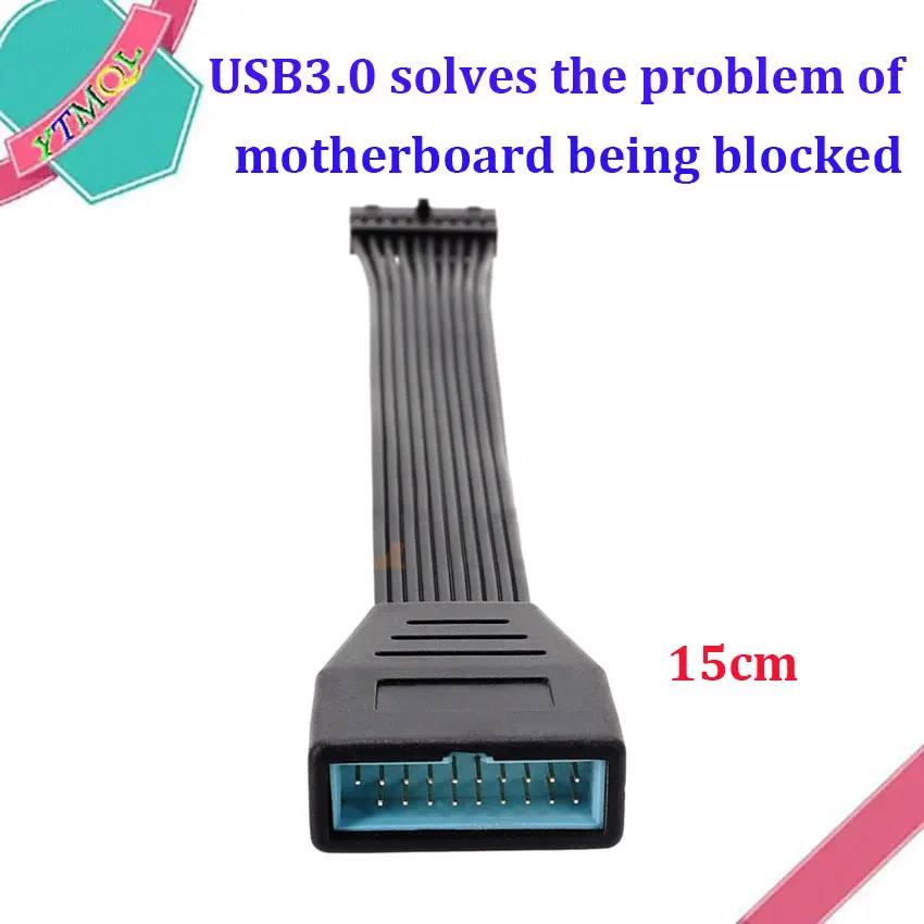 1 Pz Placa Base Con Cavo De Conexion De Conversion, Placa Base Con Usb3.0, 19 Pini, 20 Pini, Hembra A Usb 3,0, 19 P, 20 Pin