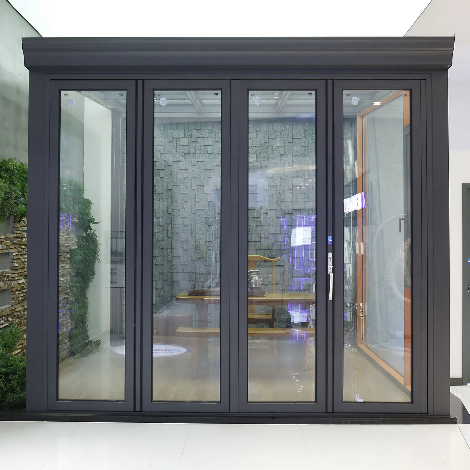 Accordion Door for Kitchen Exterior Patio Bifold Doors Thermal Break Aluminum Folding Doors for Veranda Custom