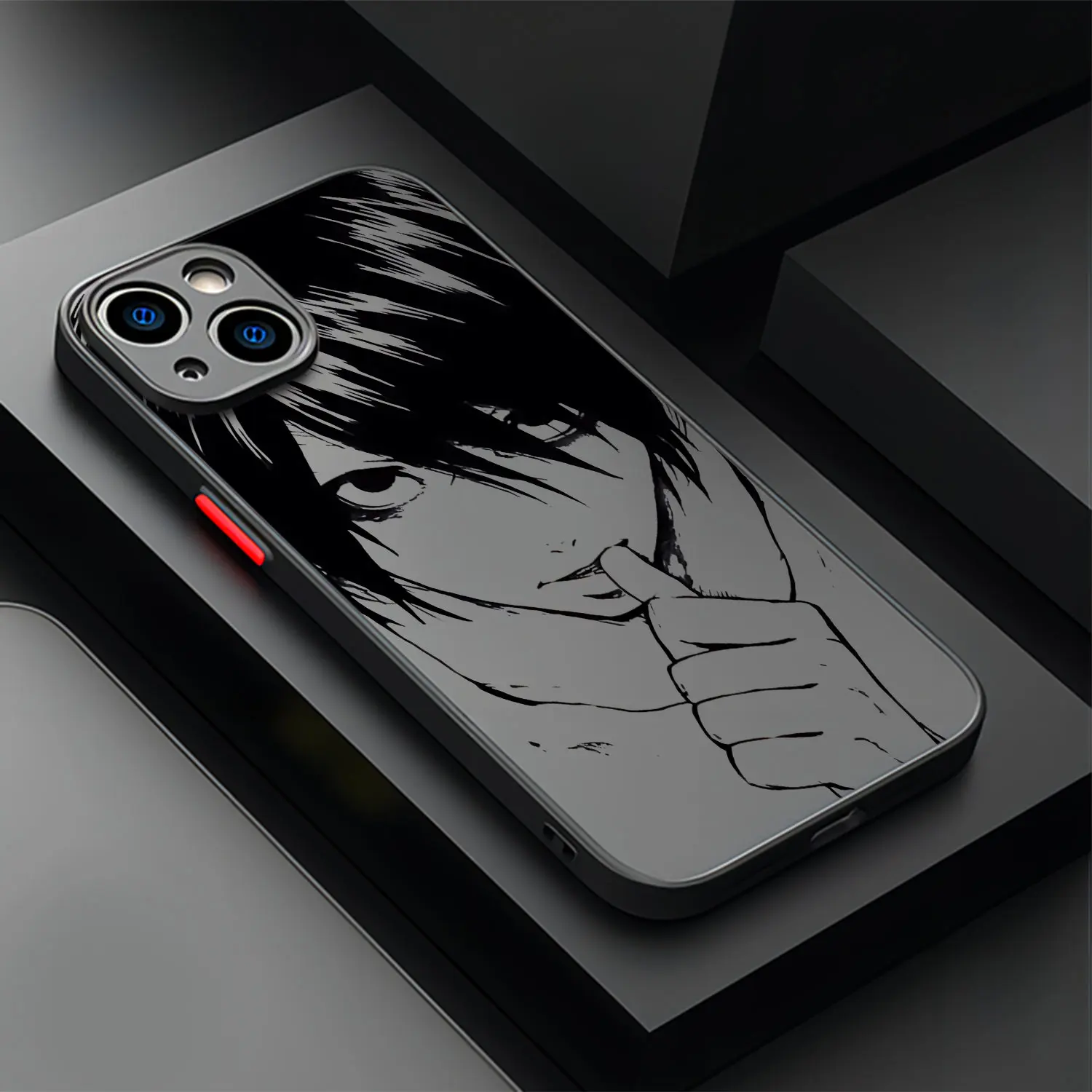 thumbnail image 1 of Funda de teléfono de Anime Death Note, cubierta trasera transparente mate para iPhone 16, 15, 14, 13, 12, 11, Mini Pro Max, X, XR, XSMax, 7, 8 Plus, 1 of 5