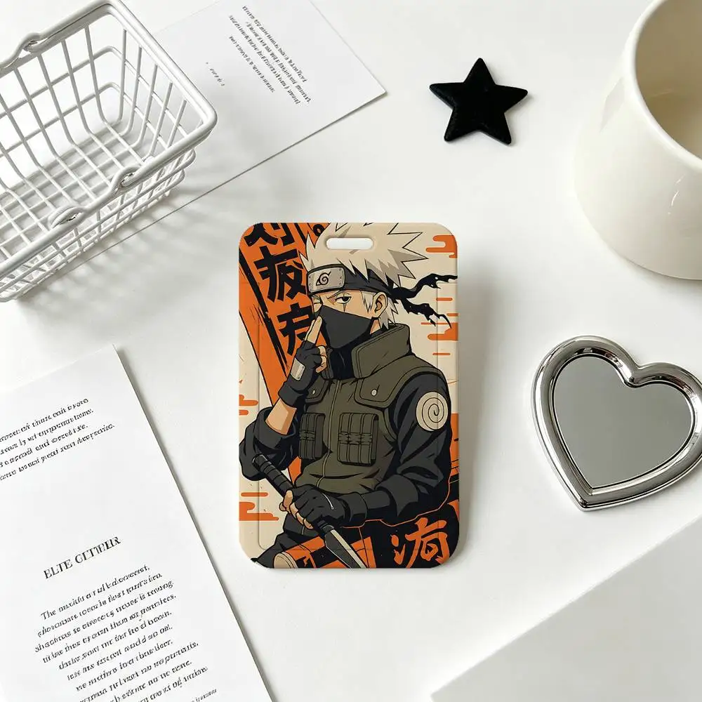 Kakashi Hatake ID Card Holder with Lanyard - Stylish Neck Strap for Business, School, and Events