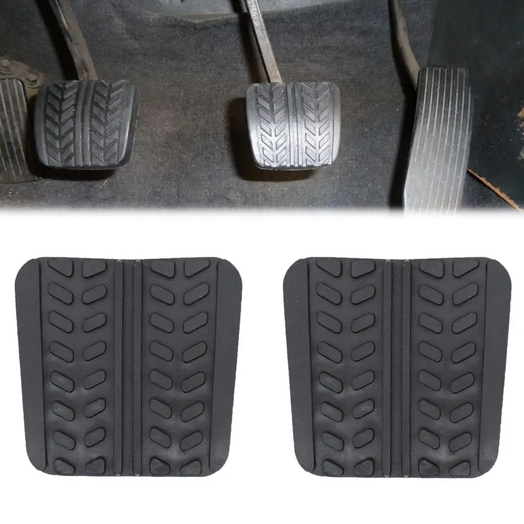 Car Pedals Pedal Cover 2Pcs Brake Clutch Pedal Pad Cover Mazda RX-7 323 626 929 B2000 B2200 B2500 B-Series BT-50 MPV MX-3/6