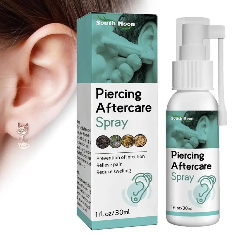 Piercing Aftercare Spray Portable Pierced Ear Care Solution Convenient