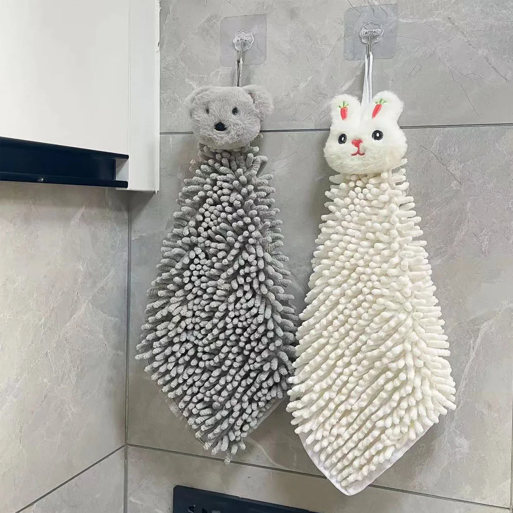 

Мультяшные животные синель ручная работа супер мягкий абсорбирующий Быстросохнущий носовой платок для дома настенные полотенца