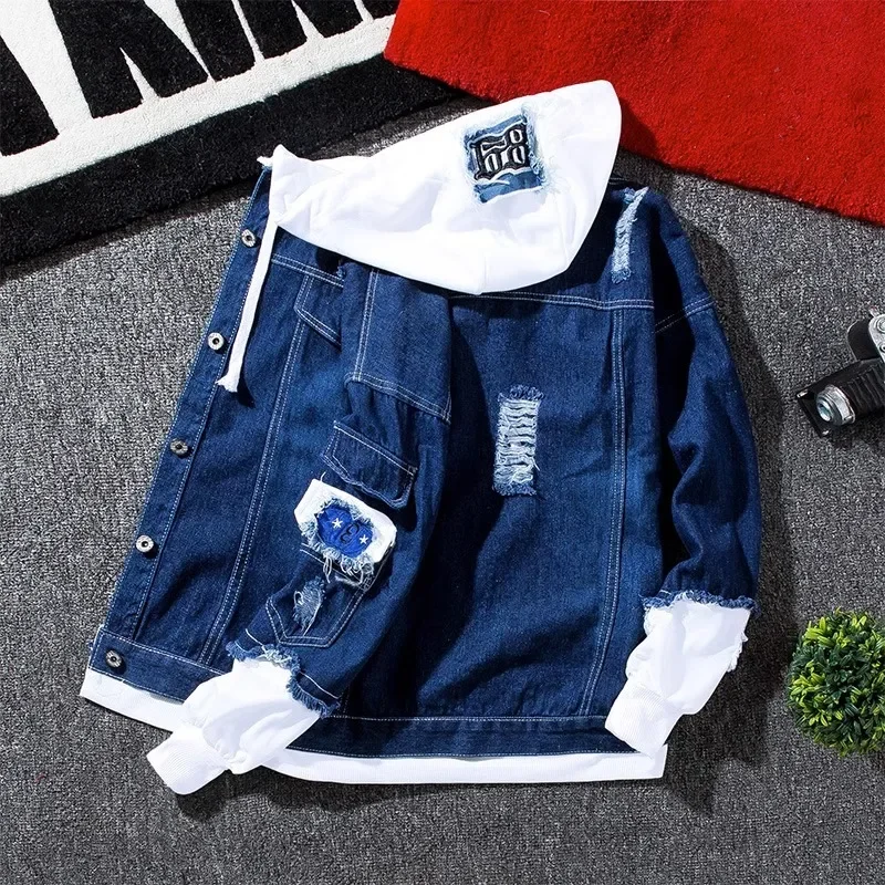 Denim Jacket New Spring Autumn Denim Jacket for Men Trendy Korean Style Casual Baseball Uniform Versatile Couple Jacket denim jacket
