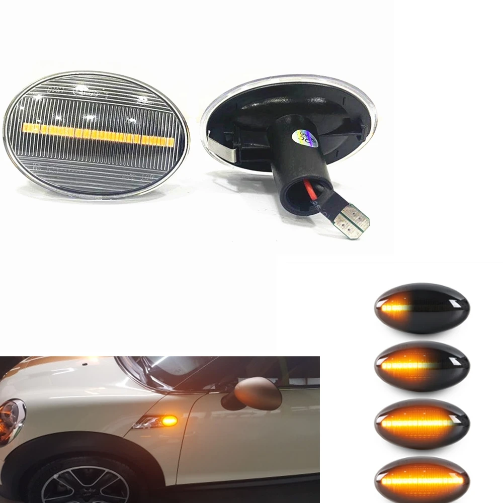 2PCS LED Side Sidelight Marker Turn Signal Light Indicator Fender