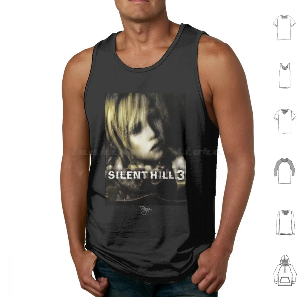 Silent Hill 3-Eu Ps2 Original Box Art ( No Neon) Canotte Stampa Cotton Silent Hill Silent Hill 2 Box Konami