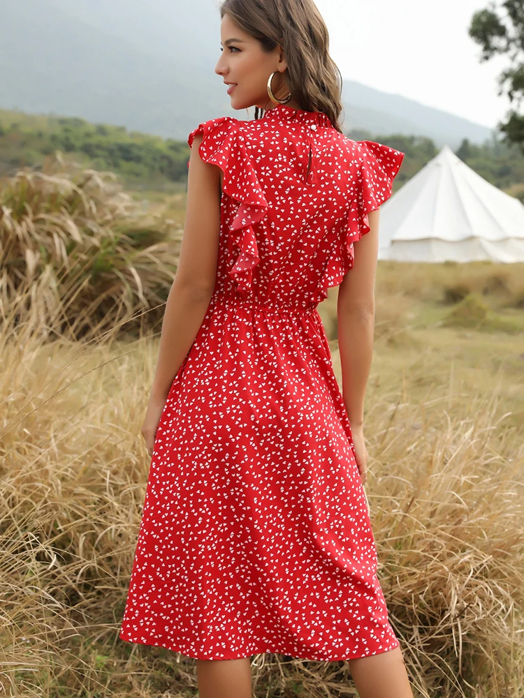 Chiffon Dress Women Elegant Summer 