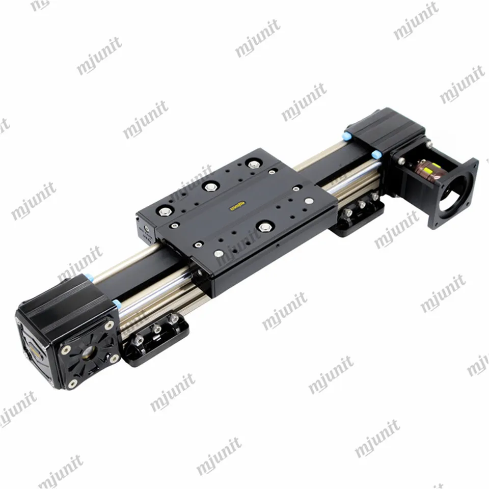 mjunit Exhibition Hall Linear LED Interactive Matrix 6 panel open close door synchronous belt module guide rail Multi screen up