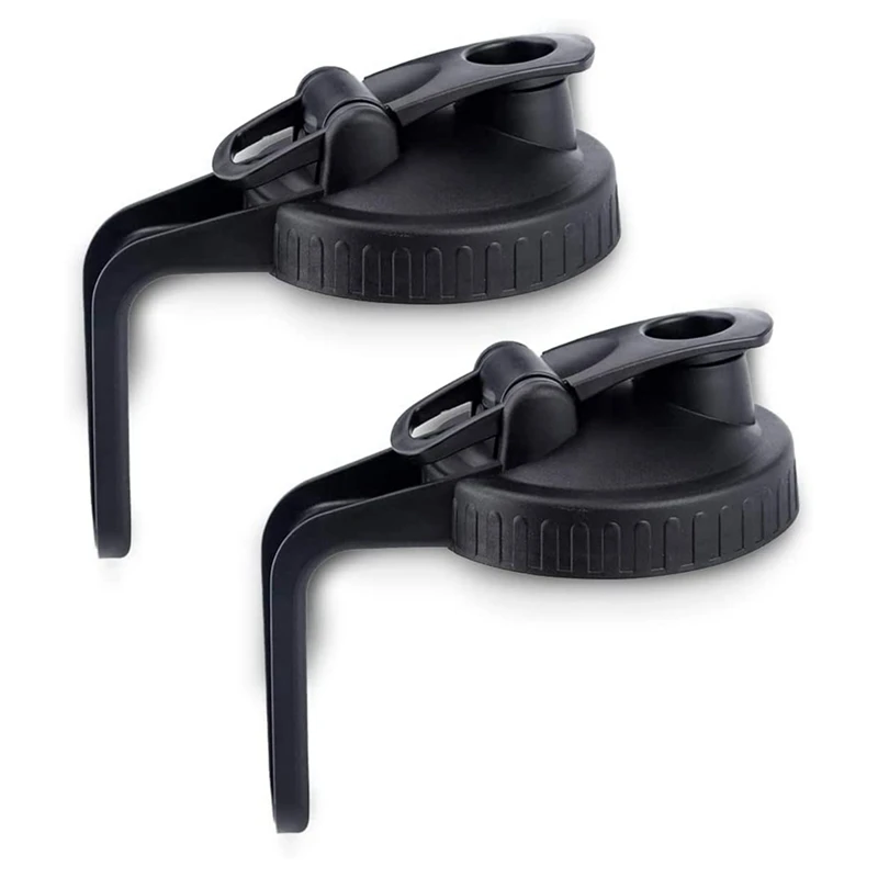 A24F-Jar Lids Wide Mouth,Flip Cap Lid With Handle With Leak-Proof Seal And Easy Pour Spout,Reusable Canning Lids