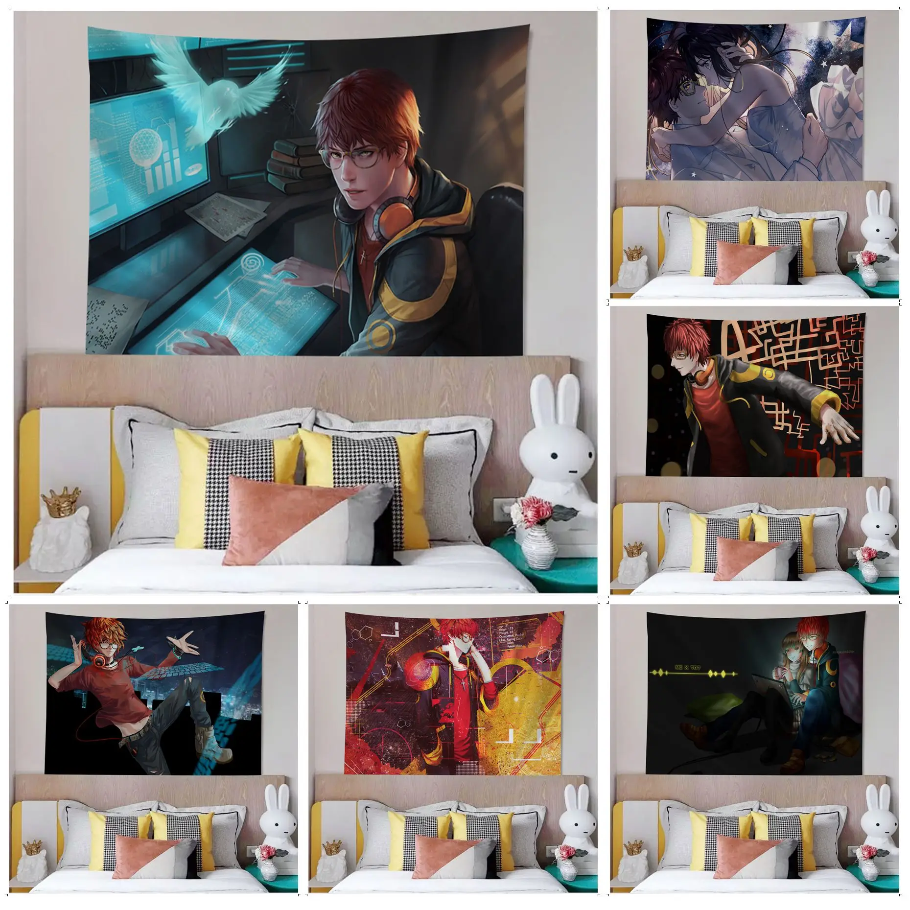 

Mystic Messenger Chart Tapestry Art Science Fiction Room Home Decor Home Decor