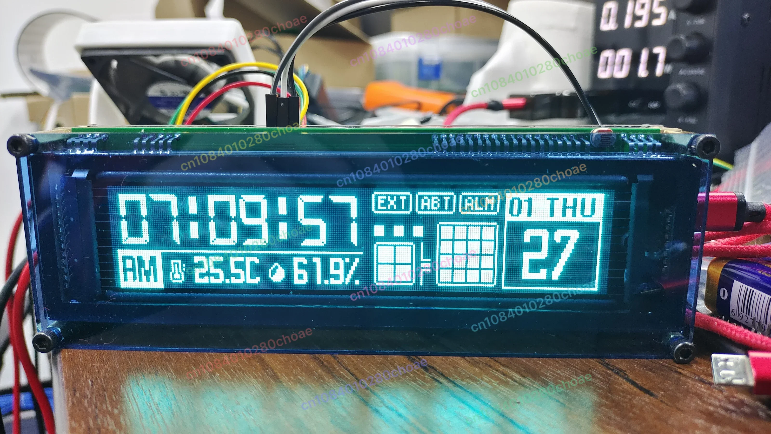 Fluorescent Display 6.1 Inches VFD256x48 Fluorescent Graphic Dot Matrix Display