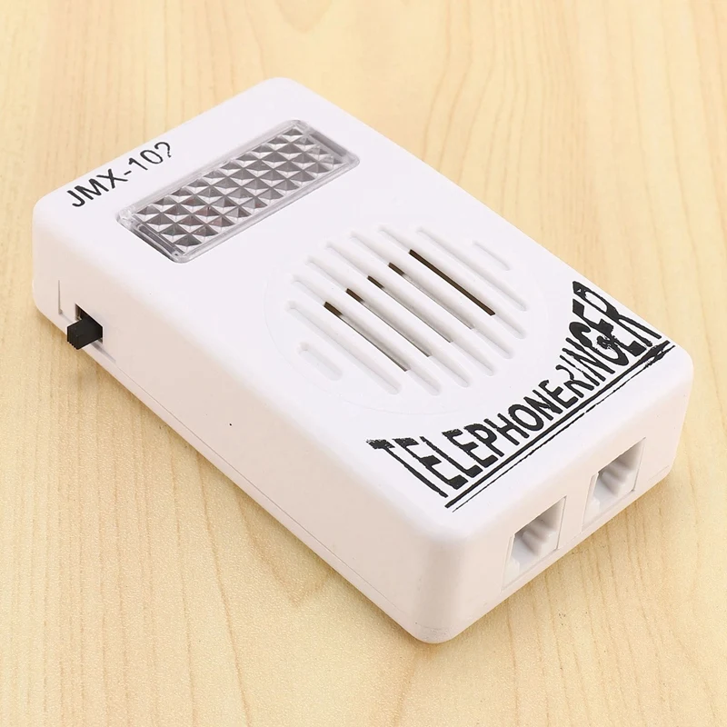 Hot TTKK 3X RJ11 Adapter Louder Telephone Ring Flash Amplifier Ringer For Landline Telephone