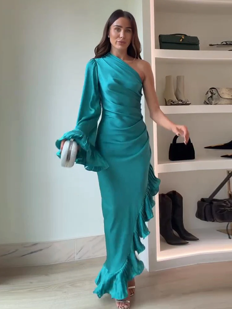 قميص غير رسمي فستان طويل المرأة القطن موضة التلبيب...