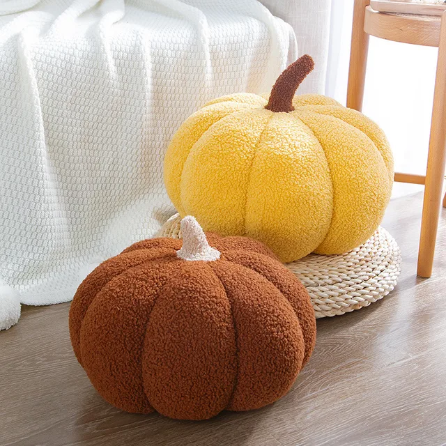 Hot Sale Pumpkin Pillow Creative Stuffed Pumpkin Plush Toys Sofa Cushion Lovely Halloween Creative Room Decor Good Quality Gift 6