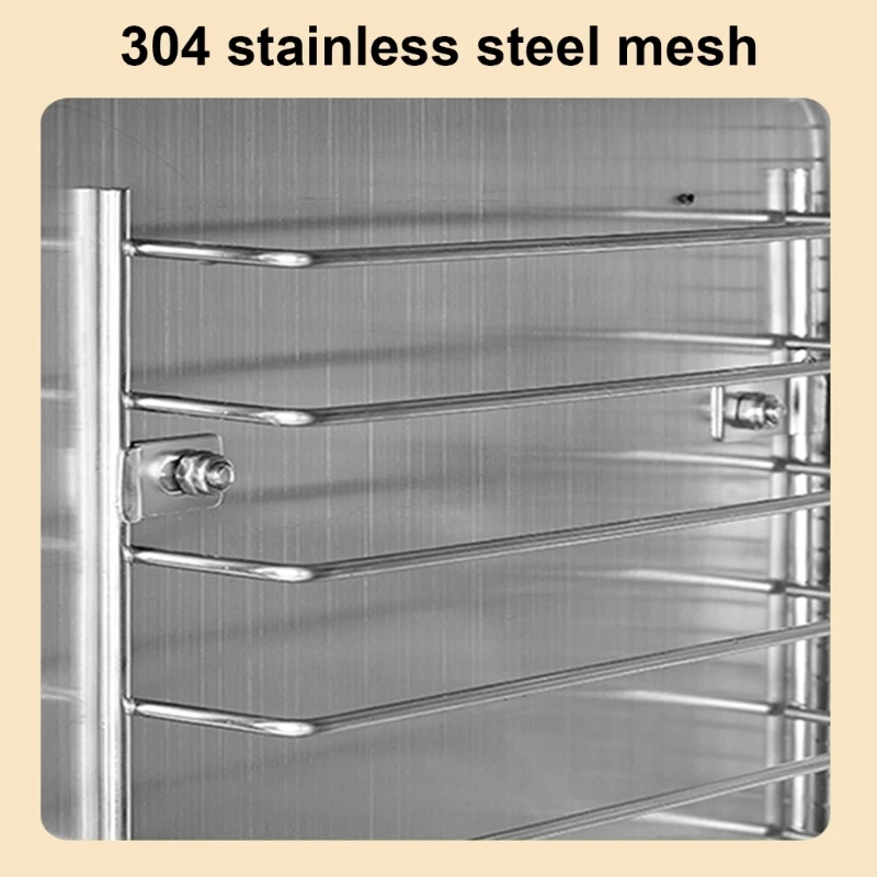 Multifuntional Dryer Dehydrator Efficient Drying Machine Stainless Steel Texture Suitable for Snacks