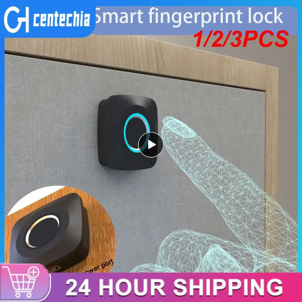 

1/2/3PCS Corui Smart Fingerprint Lock Cabinet Locks Biometric Keyless For Furniture Drawer Cabinet Wardrobe Home Security Anti