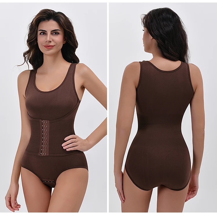 Body gainant avec fermeture éclair et gainage ventre plat corset_voghion.com