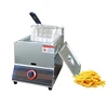 Gas Deep Fryer Chips Chicken Maker LPG Single 10L Double Tank 20 Liters Commercial French Fries Machine 1