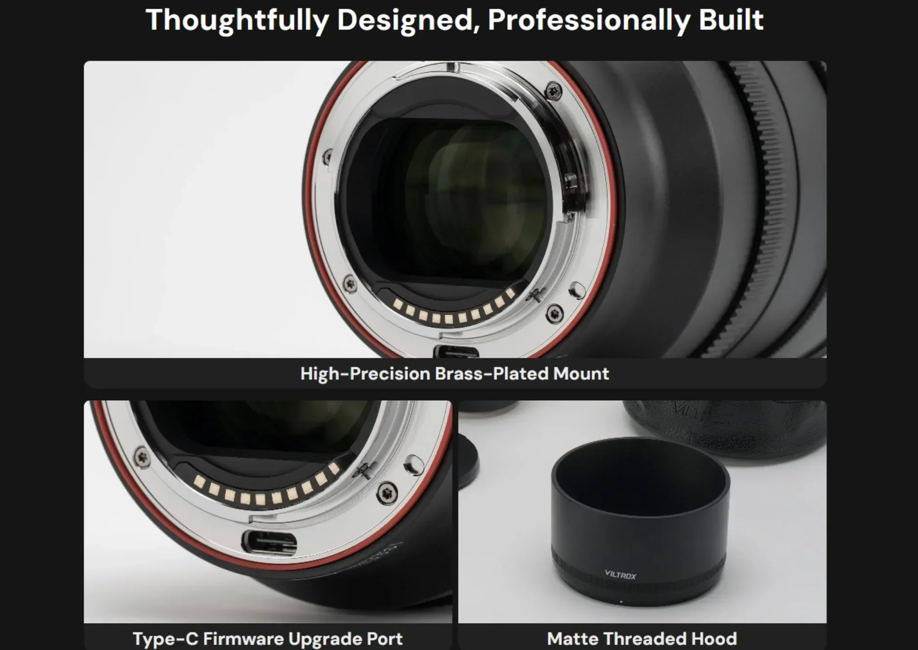 VILTROX 85mm F1.4 Pro Lens Auto Focus Large Aperture Full Frame Mirrorless Camer