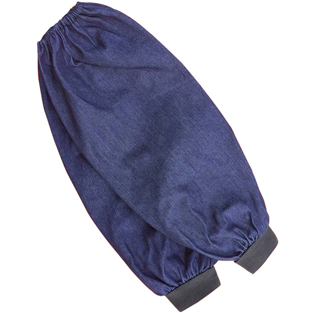Oversleeves Welding Protection Arm Sleeves De-nim Working Safety Sleeves Thickened Anti Fouling Cuffs Kitchen/Welding Tool 1pair