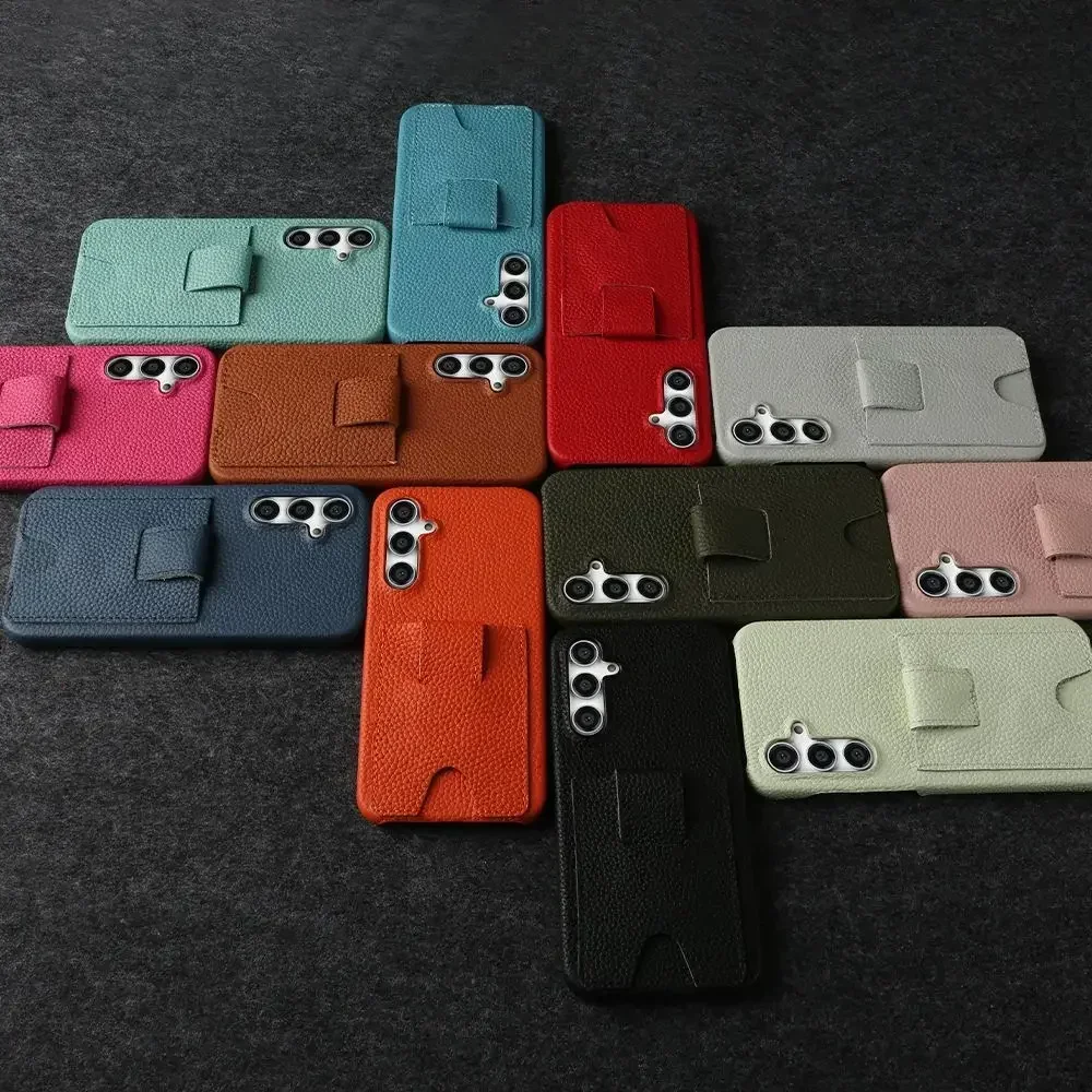 Premium Genuine Leather Card Holder Phone Case Cover