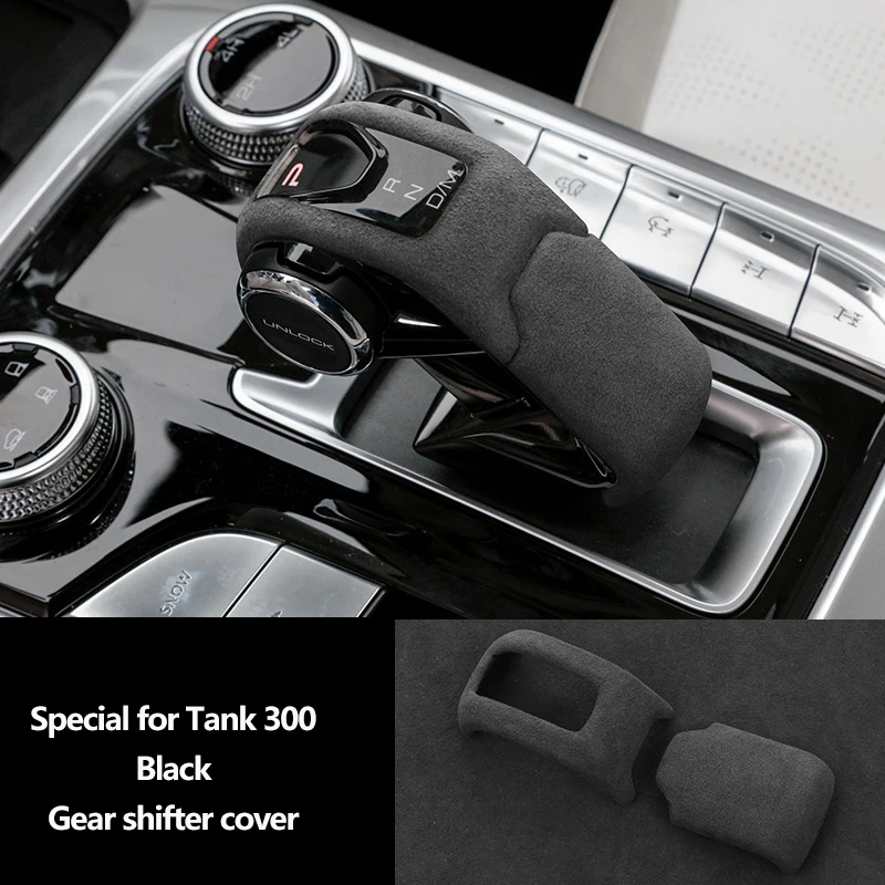 thumbnail image 1 of Reposabrazos de panel de cambio central de gamuza italiana para Great Wall Tank 300, tapa de caja, funda para manija de cambio de marchas, kit interior protector, 1 of 5