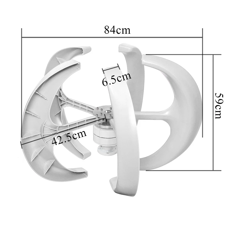Poland 3000W 24V 48V Vertical Wind Turbine Small Wind Turbine Home Use Low Noise High Efficiency solar wind generator