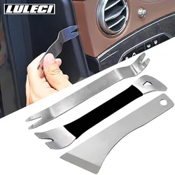LULECI Stainless Steel Auto Trim Removal Tool Car Door Panel Audio Radio Removal Tools Kit Automotive Pry Tools Kits Repair Kit