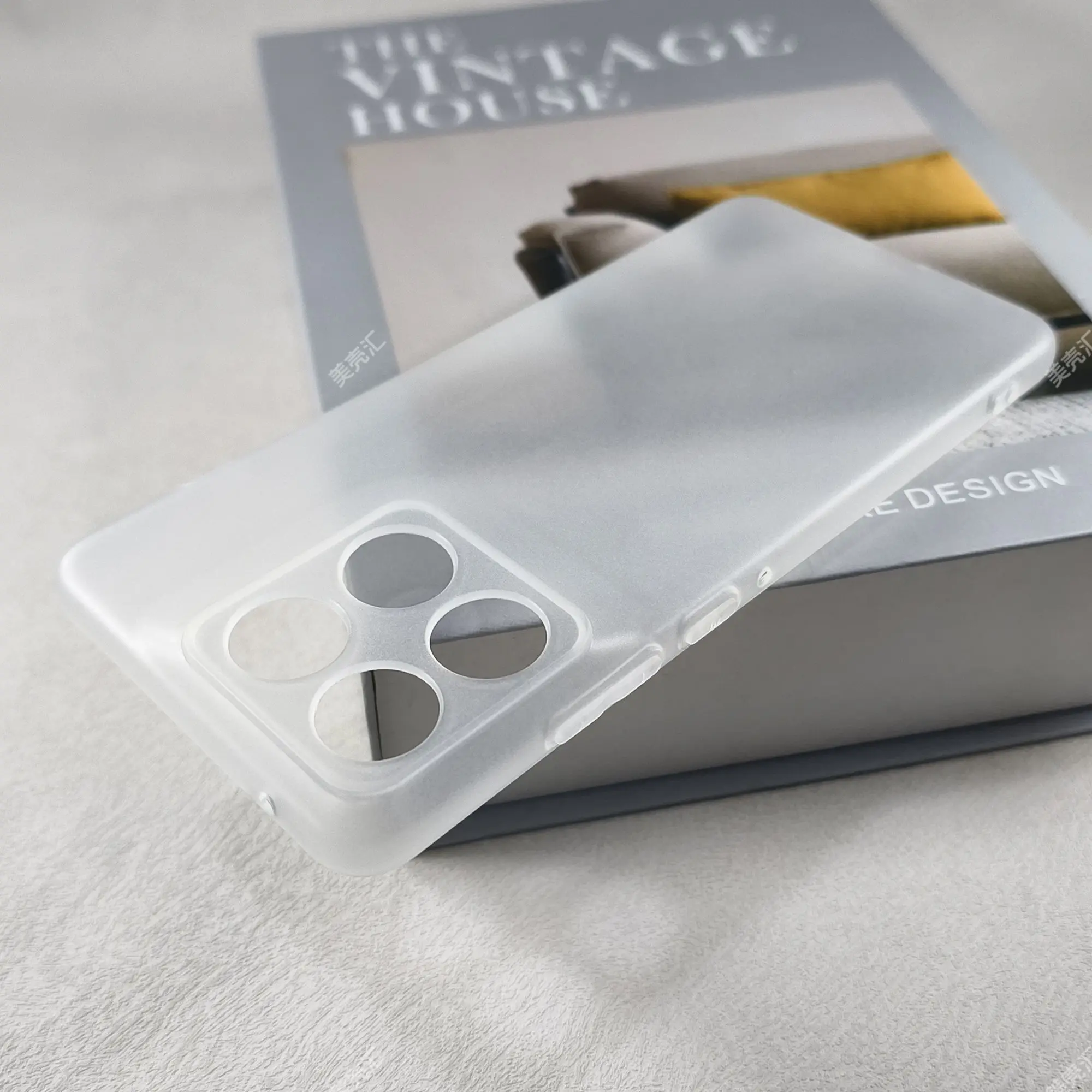 Motorola Edge 70 Matte Clear TPU Silicone Phone Case - Simple Slim Design