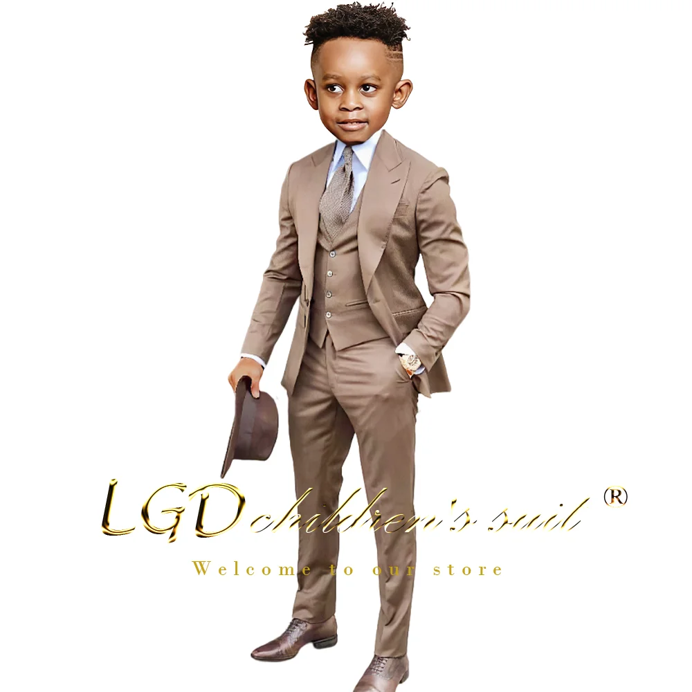 Boys' 3-piece formal suit for weddings parties and special occasions for children aged 3-16 Boys Formal Suit Set