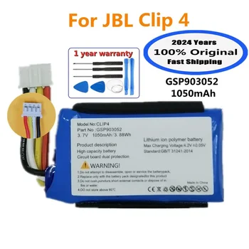 2024 Years 100% Original Speaker Battery For JBL Clip4 Clip 4 GSP903052 1050mAh Special Edition Bluetooth Audio Battery Bateria