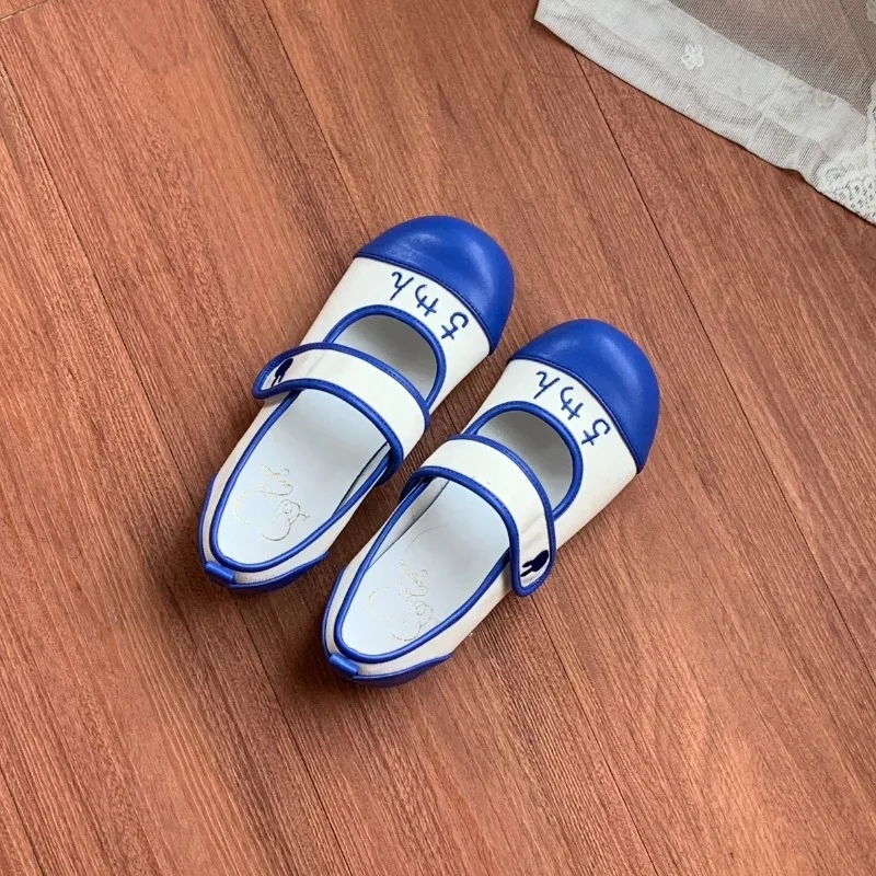 Mary Jane Flat Shoes Women's 2024 Summer New Niche Design Magic Sticker Women's Shoes Casual Versatile Shoes