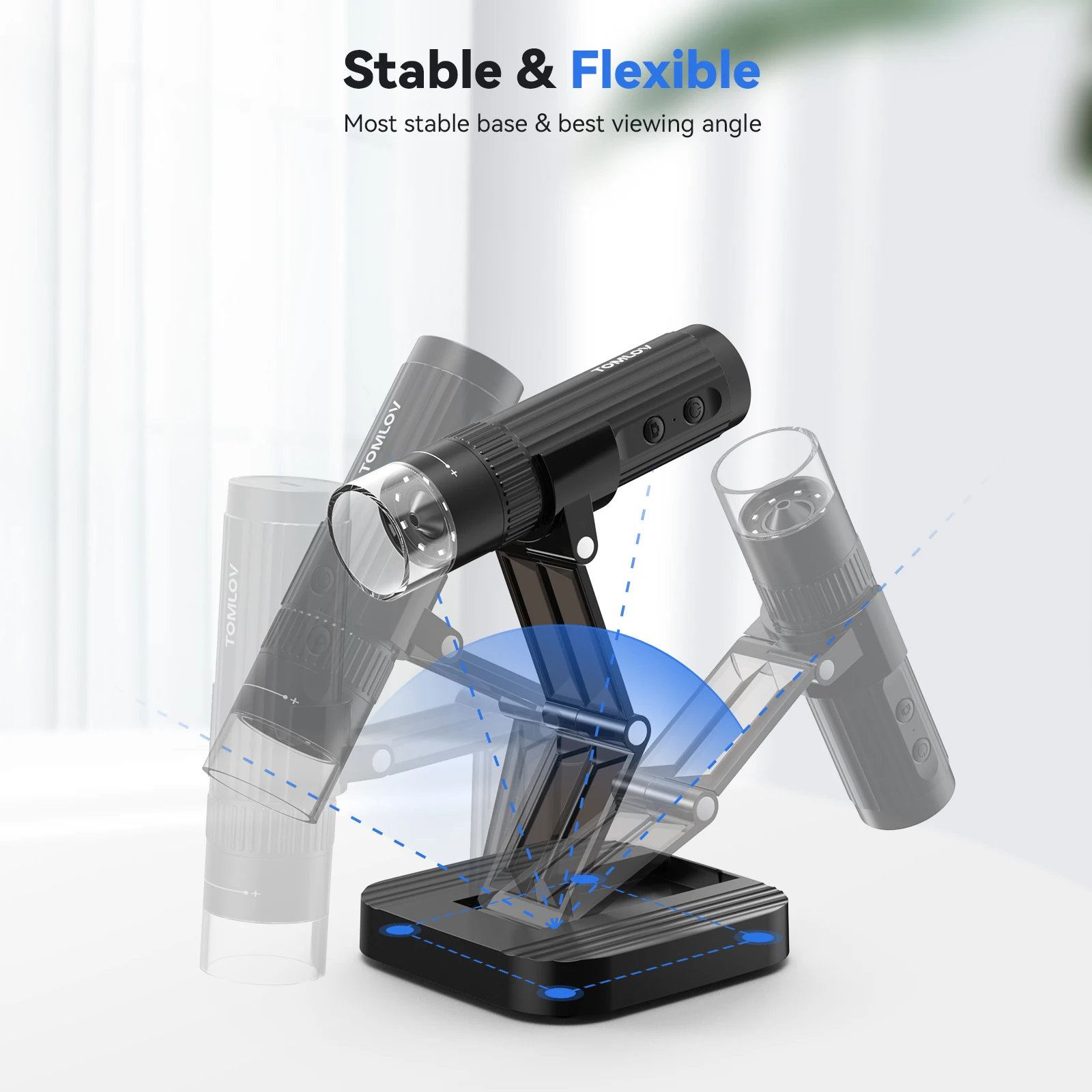 TOMLOV   WiFi ̰ 50X-1000X Ipad ȭ/PC  ޴ USB Trichome ̴  ̰ ī޶ 