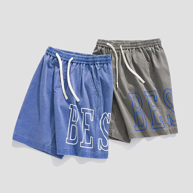 

Men's Baggy Straight Shorts Designer Clothes 2022 Summer New Korean Style Urban Fashion Casual Oversize Bermuda Shorts Male