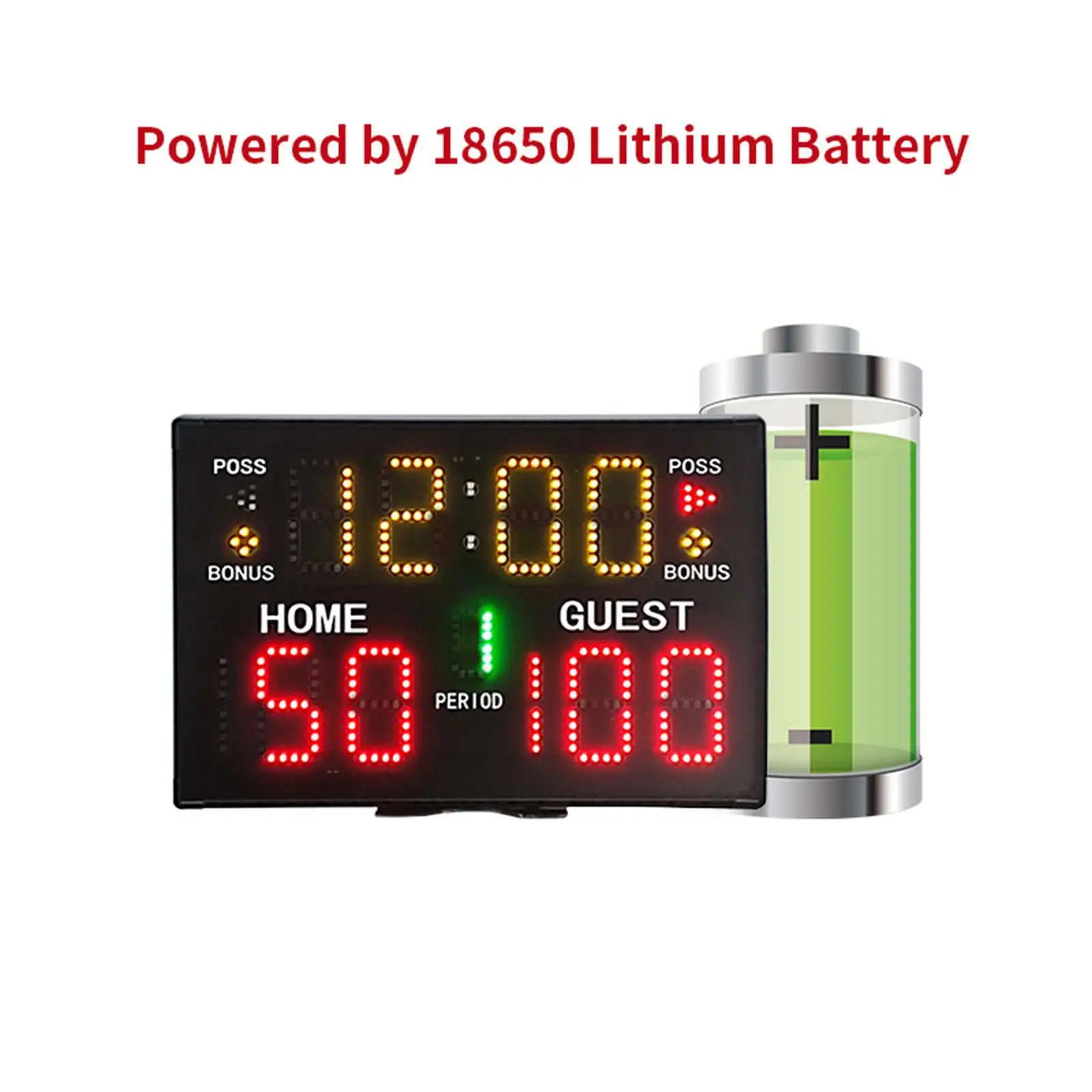 Electronic Scoreboard Battery Operated Wall Mounted for Boxing Tennis Indoor