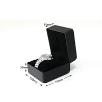 Boîte de rangement de montre en PU, vitrine de montre unique, support de montre-bracelet, organisateur de montre de bijoux de voyage, cadeau pour hommes 2