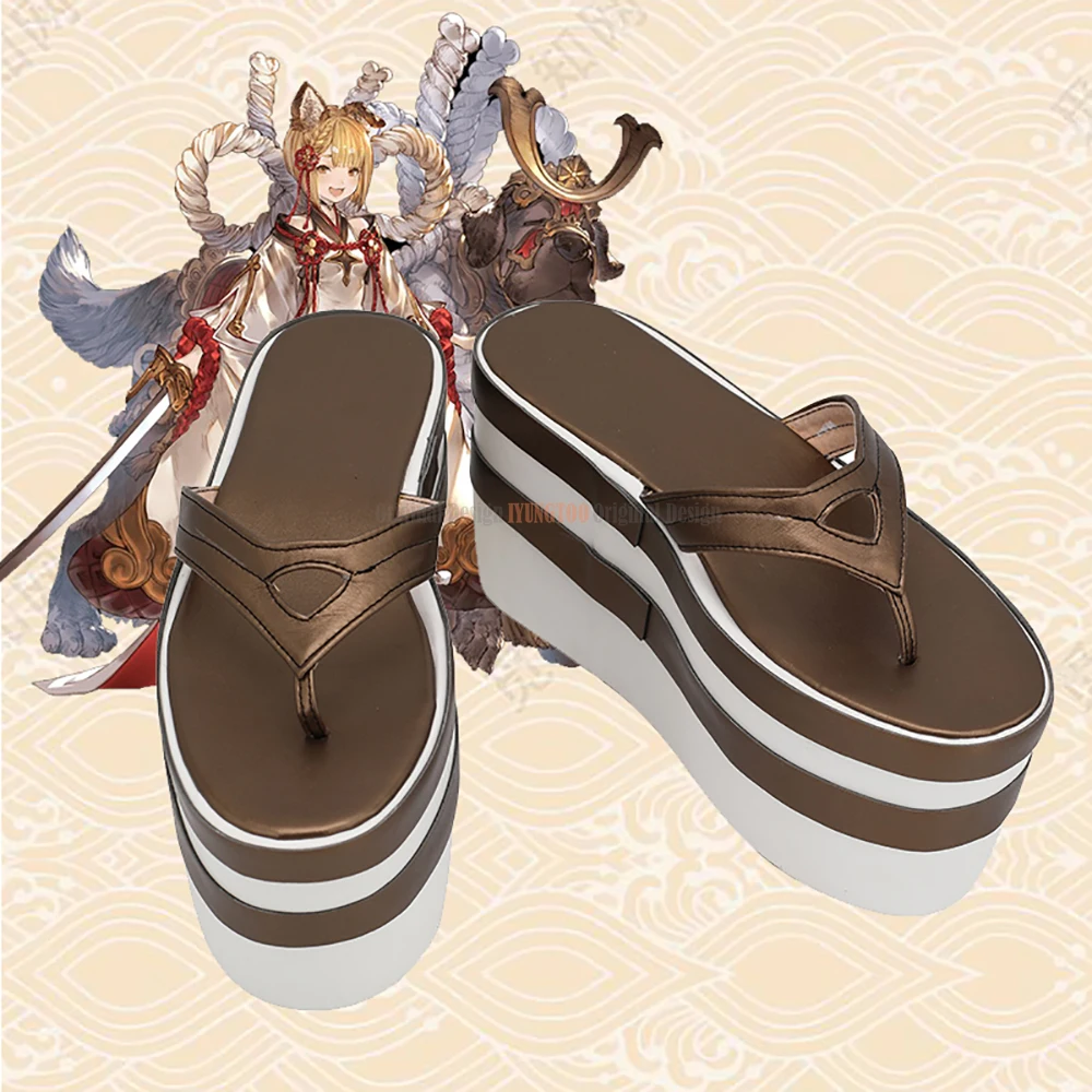 

Granblue фантазия ваджра»; Обувь для костюмированной вечеринки; Босоножки на платформе индивидуальный заказ любой Размеры