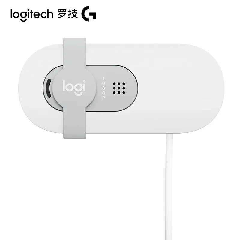 PC Webcam Logitech Brio 90 HD 1080p Automatic Light Balancing Privacy Shutter Microphone