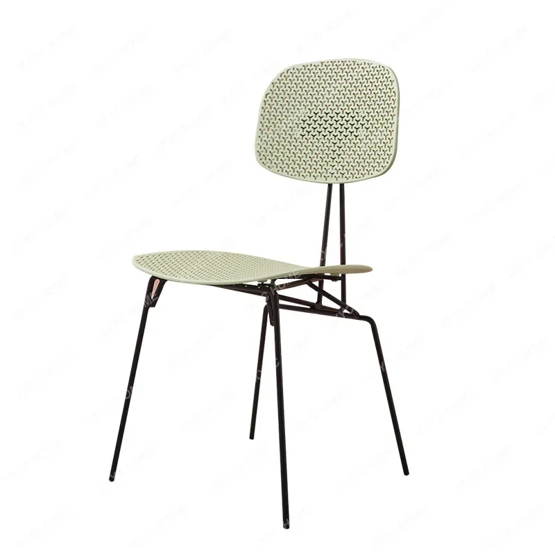 

Leisure Negotiation Chair Coffee Shop Outdoor Hollow out Creative Nordic Plastic Dining Chair