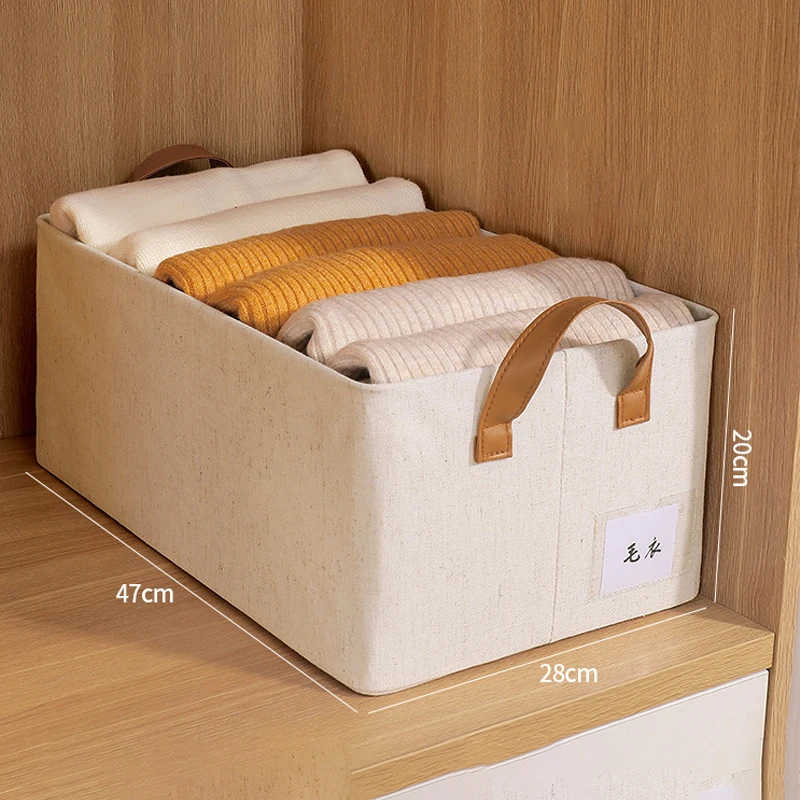Foldable Jeans Sweater Storage Closet Organizer Clothes Boxes Student Dormitory Wardrobe T-shirt Pants Clothing Separation Box 2