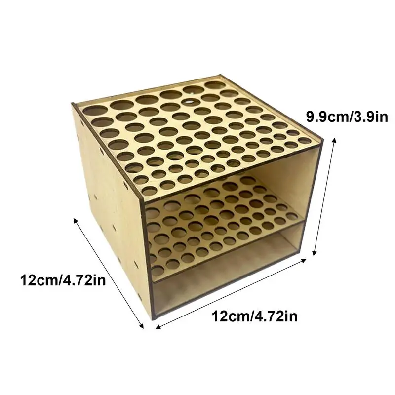 Painting Brush Pen Storage Holder 67 Holes Wooden Stand Organizer Rack Drawing Supplies Paint Pencil & Brush Organizer Tray Rack paintbrush holder,storage rack holder,pen holder storage box