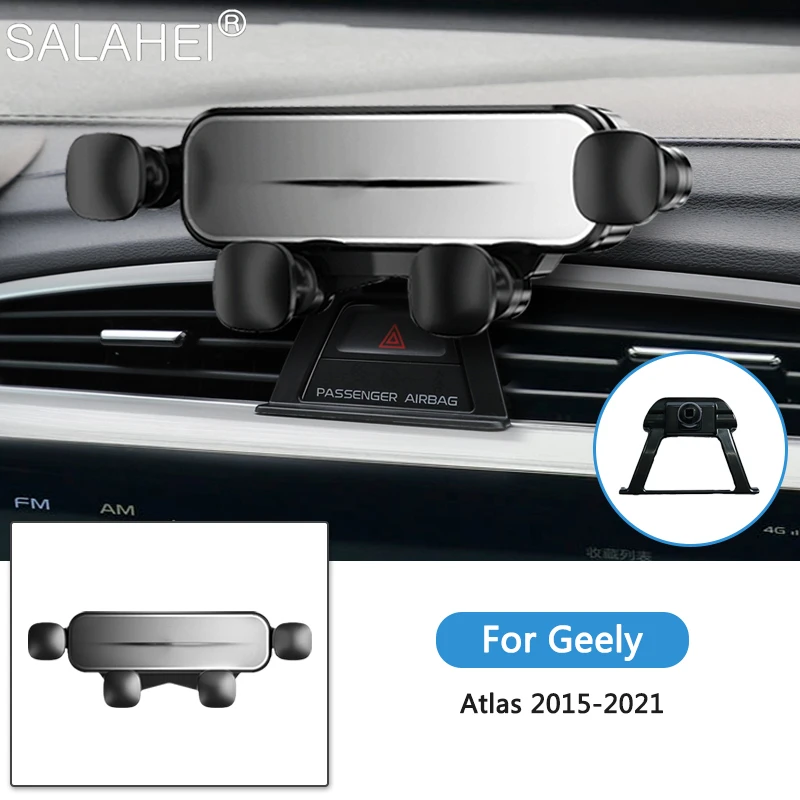 

Adjustable Car Mobile Phone Mount Holder For Geely Atlas 2015-2021 Air Vent GPS Stand Rotatable Support Bracket Auto Accessories