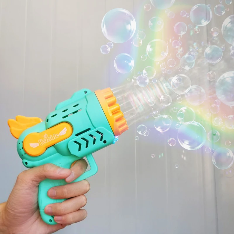 Bubble Gun Rocket 29 Hole Automatic Soap Bubbles Machine Outdoor Toy for Boys Birthday Gifts Wedding Party Children Summer Gift 1 Bubble Gun Rocket 29 Hole Automatic Soap Bubbles Machine Outdoor Toy for Boys Birthday Gifts Wedding Party Children Summer Gift 1