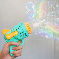 Bubble Gun Rocket 29 Hole Automatic Soap Bubbles Machine Outdoor Toy for Boys Birthday Gifts Wedding Party Children Summer Gift 1