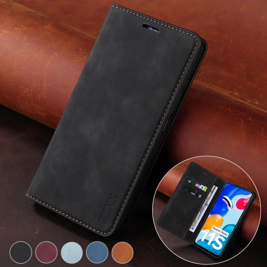 Wallet Flip Leather Case For Xiaomi Redmi 10 10C 9 9A 9C 9T Note 11 11S 11 Pro 10 Pro 9 Pro 8T 7 Mi Poco X3 M3 F3 X4 M4 Pro 11T