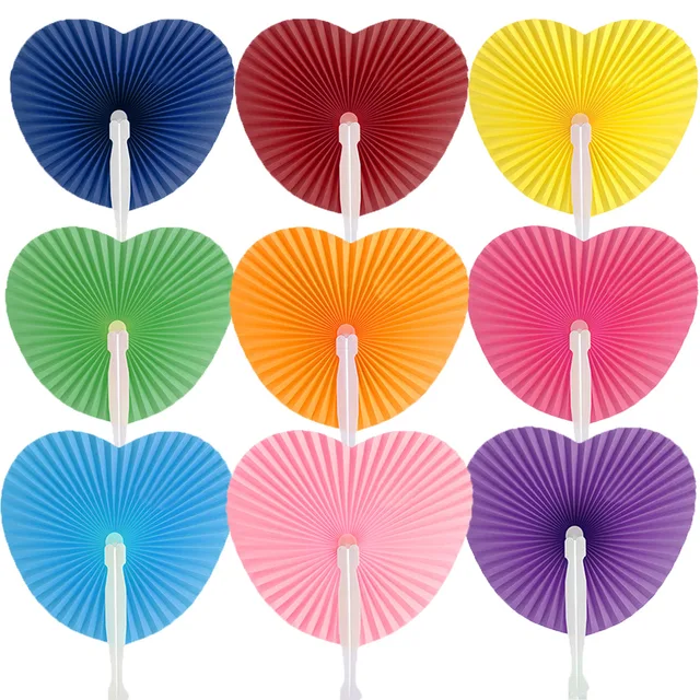 20 Ventagli Di Carta Pieghevoli - Per Matrimoni, Feste E Viaggi, Decorazione Fai Da Te - Foto 13