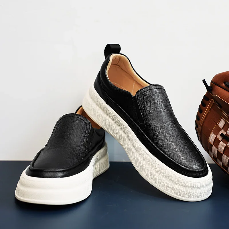 Luxury Genuine Leather Men's Loafers New Handmade Designer Shoes for Men Slip On Business Formal Shoes Moccasins Driving Shoes 5