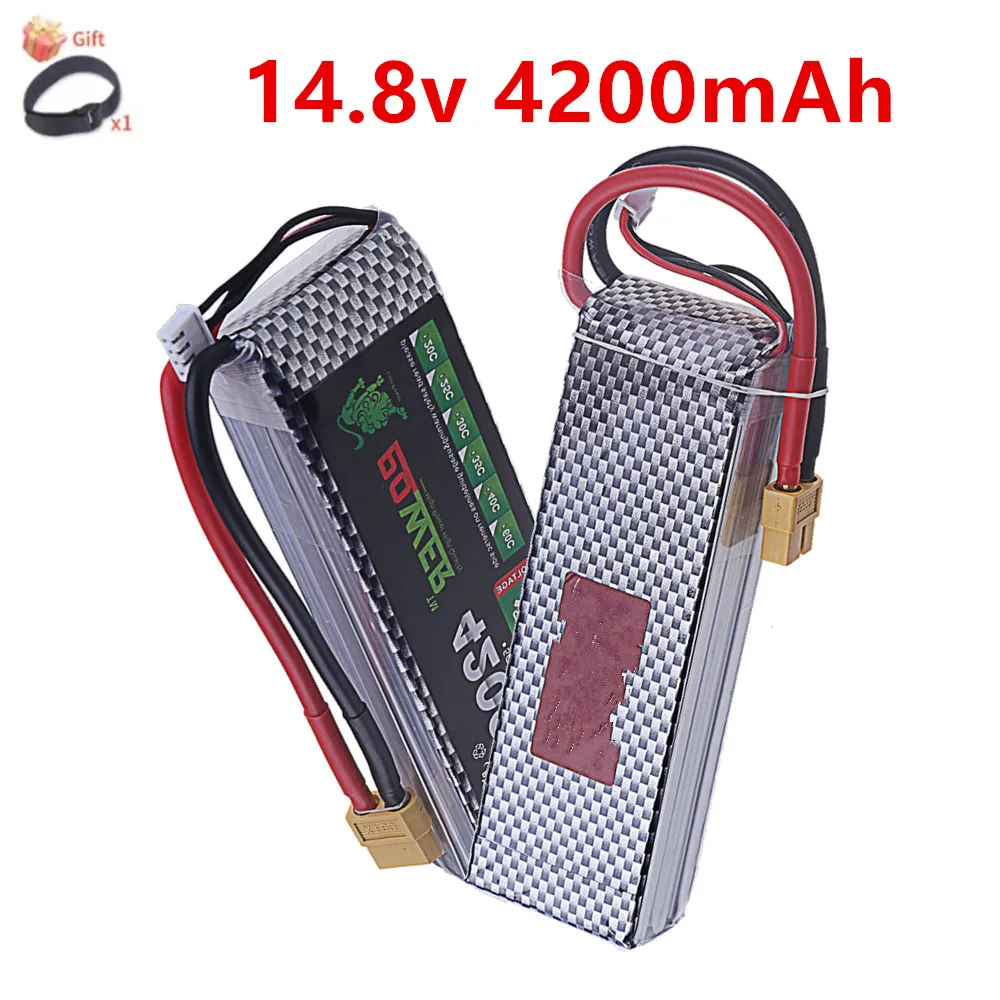 Batterie LiPo 4S 4200mAh 60C 14.8V pour Drone FPV RC avec XT60