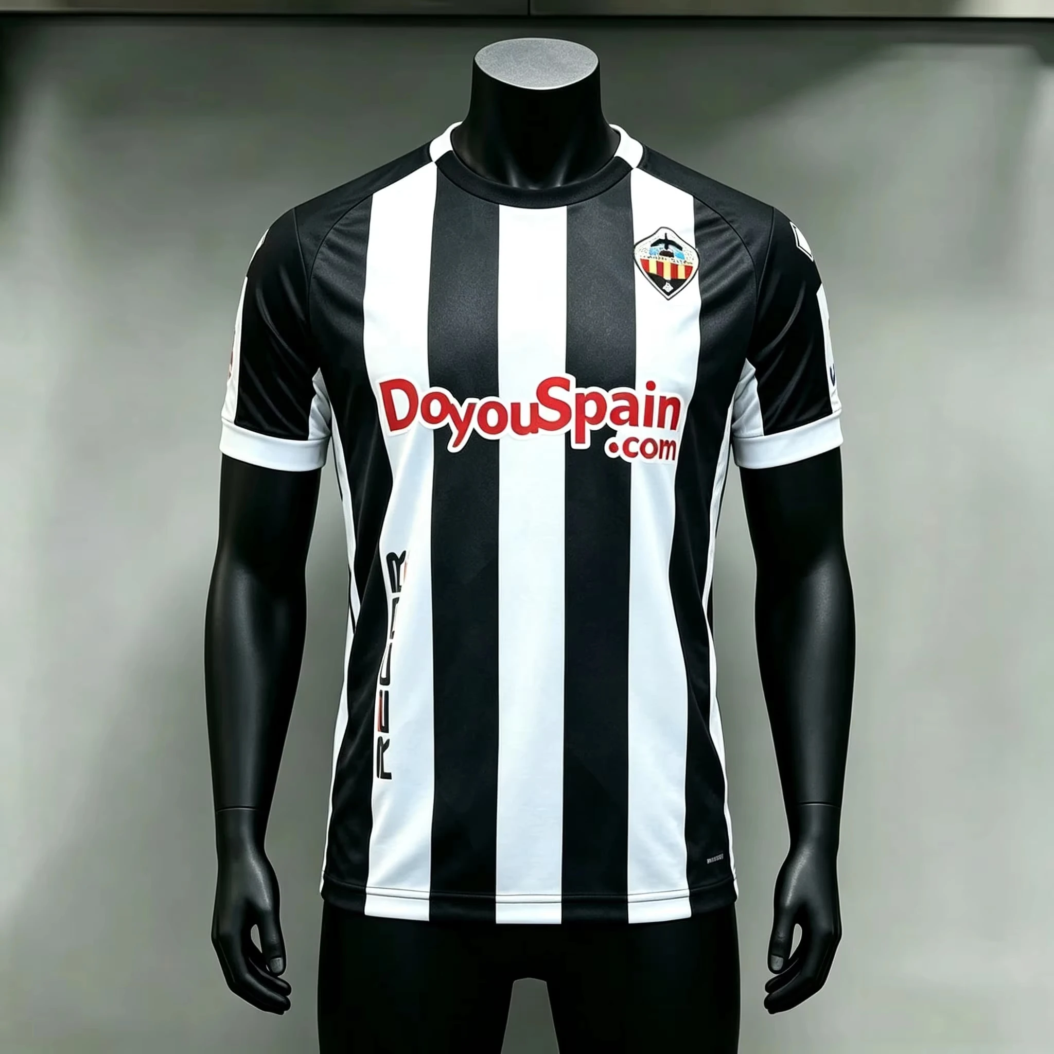 26-27 NEUES Familien-Fußballtrikot Castellon mit Aufdruck, Rundhalsausschnitt, schnelltrocknend, kurzärmelig, Eltern-Kind-Fußballuniform für Erwachsene